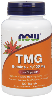 TMG (Trimethylglycine)  supports a healthy homocysteine level, which in turn supports healthy cardiovascular function..